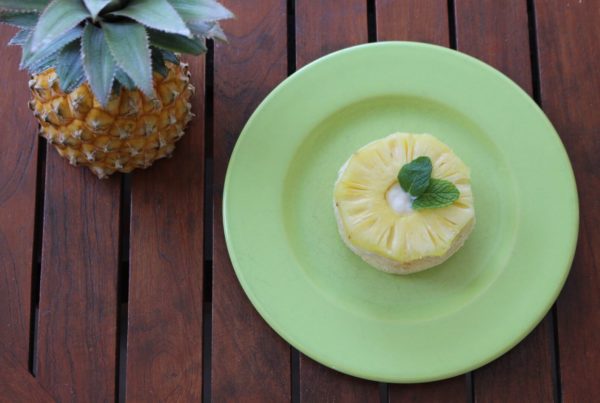 Tartine façon dessert ananas coco